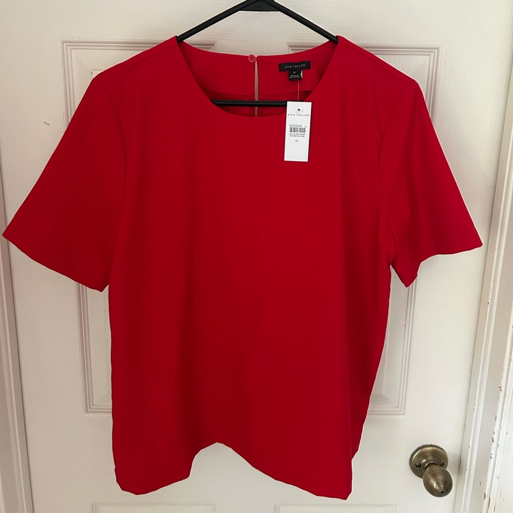 Ann Taylor red pullover top